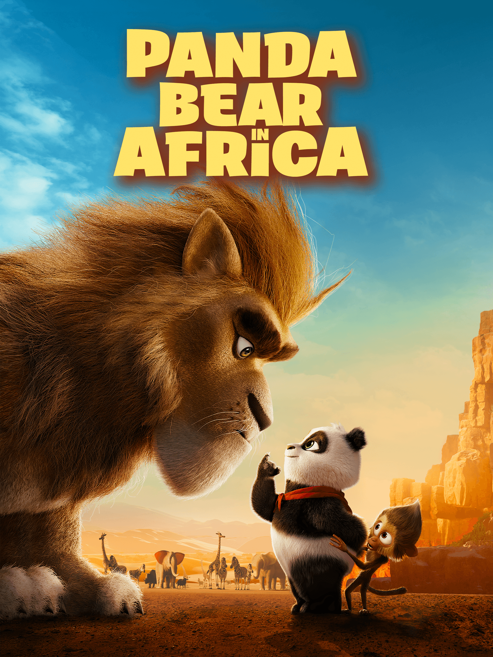 Panda Bear in Africa poster