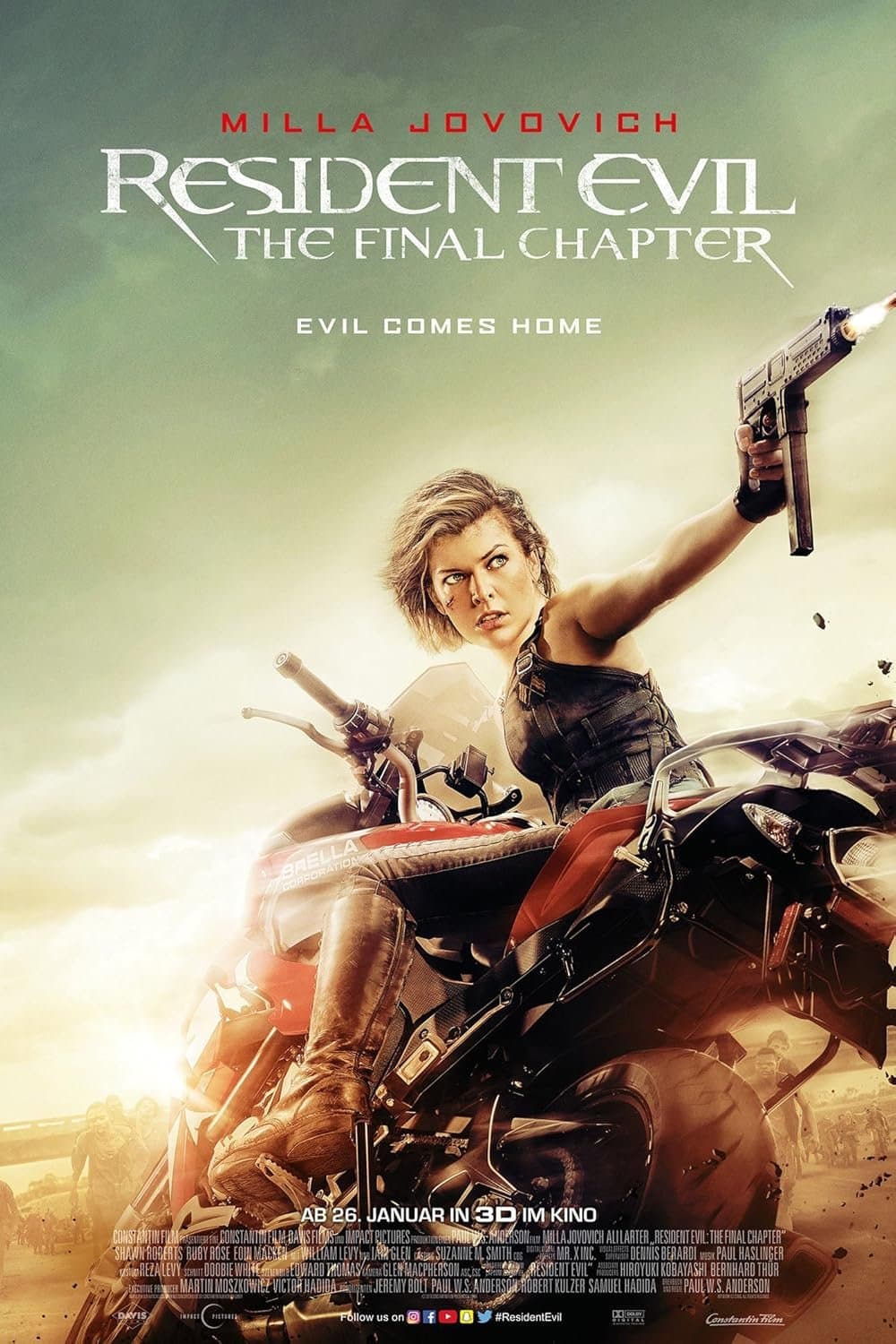 Resident Evil: The Final Chapter poster