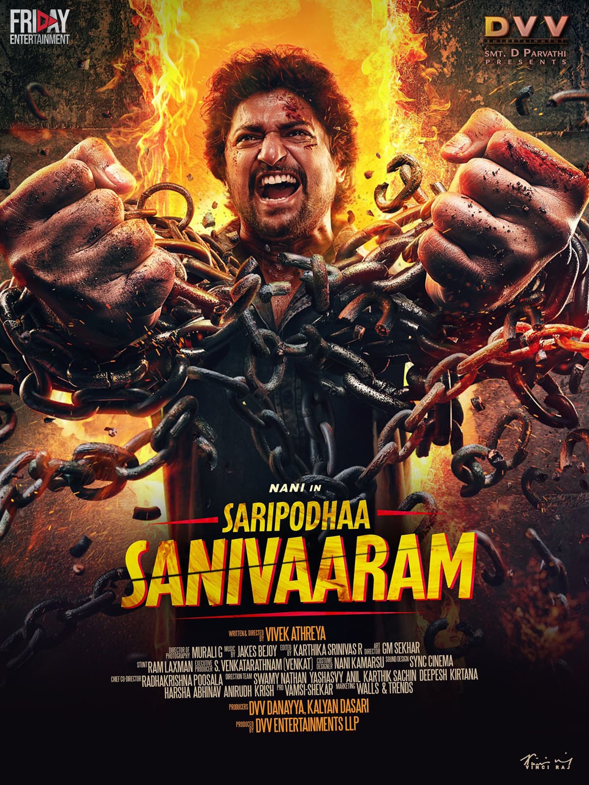 Saripodhaa Sanivaaram poster